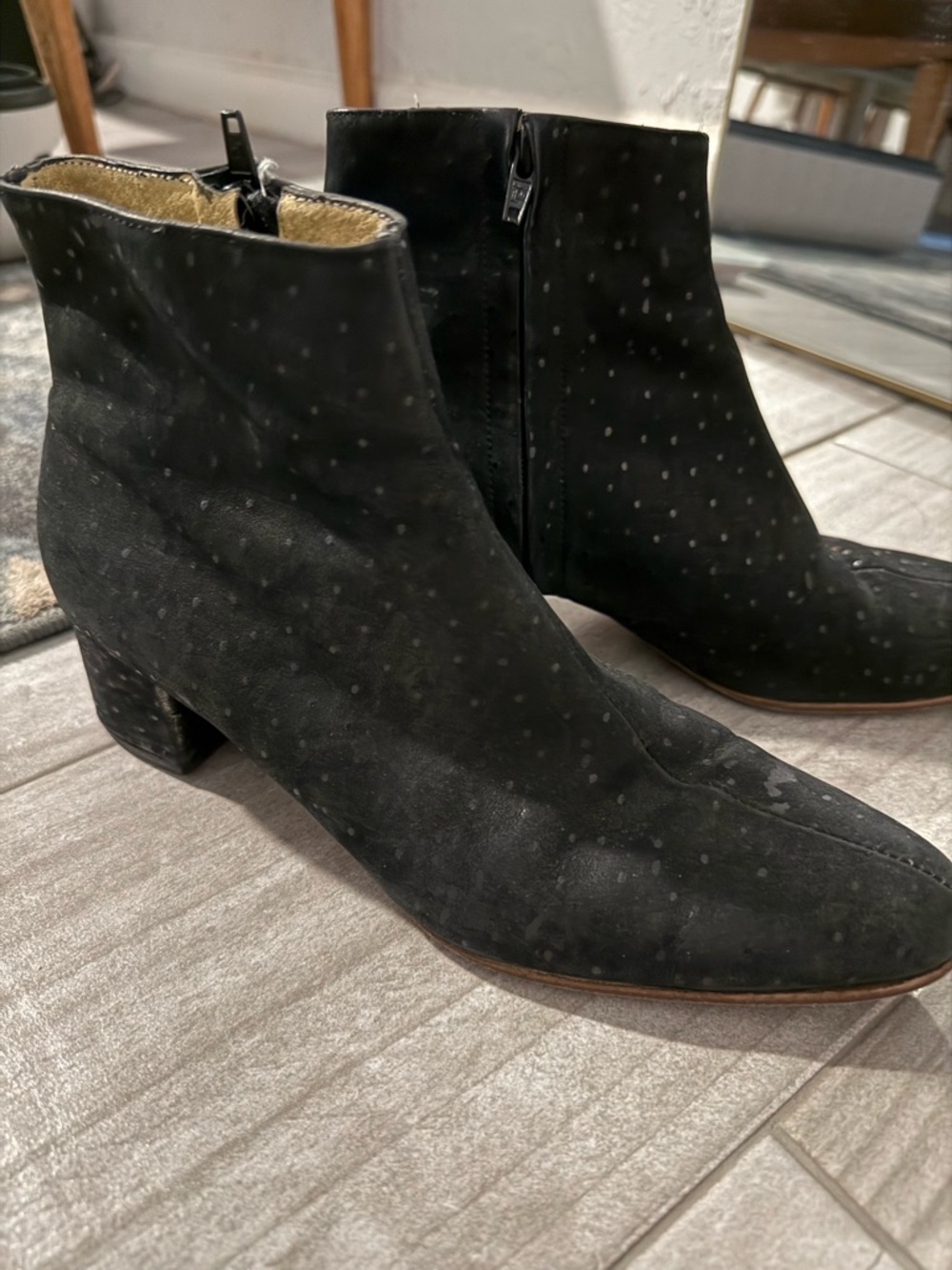 Black Suede Women's Ankle Boots